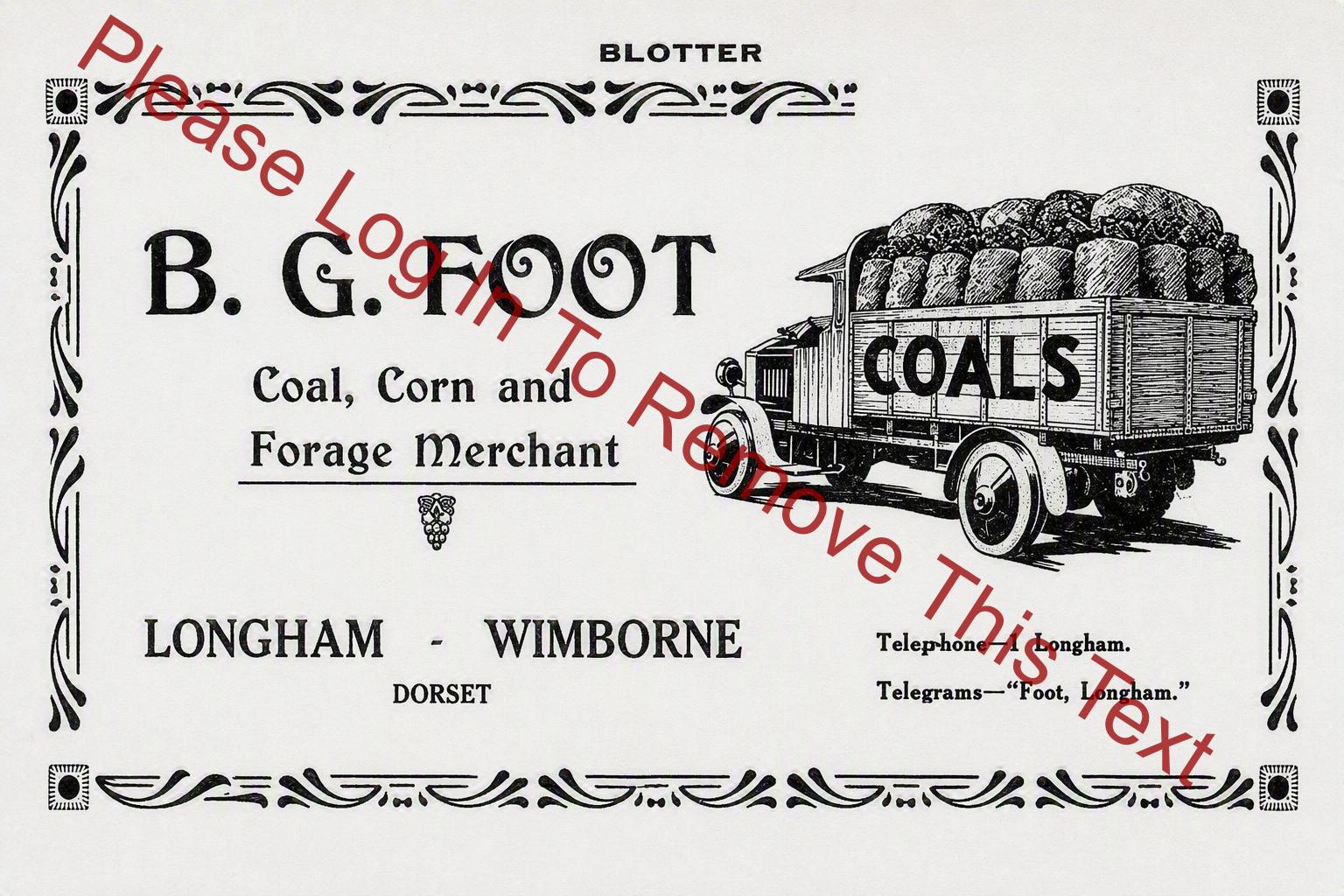 B. G. Foot Blotter